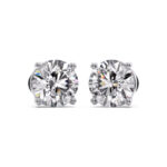 Diamond Studs in White Gold