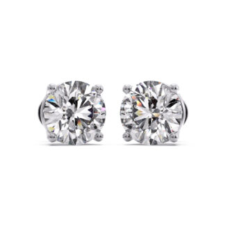 Diamond Studs in White Gold