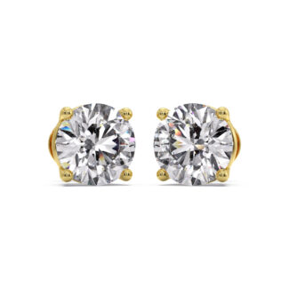 Yellow Gold Diamond Studs